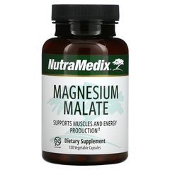 NutraMedix, Малат магнію, 120 рослинних капсул