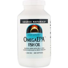 Рыбий жир Source Naturals (OmegaEPA Fish oil) 1000 мг 200 капсул купить в Киеве и Украине