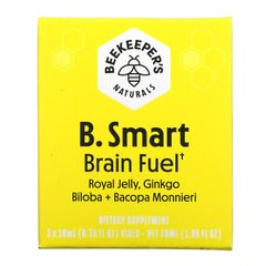 Витамины для мозга, B. LXR Brain Fuel, Beekeeper's Naturals, 3 флакона по 10 мл каждый купить в Киеве и Украине