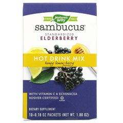 Чорна бузина заспокійливий напій лимон-ягоди Nature's Way (Sambucus Elderberry) 53 г
