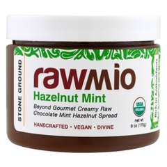 Органическая мята лесного ореха, Organic, Hazelnut Mint, Rawmio, 170 г купить в Киеве и Украине