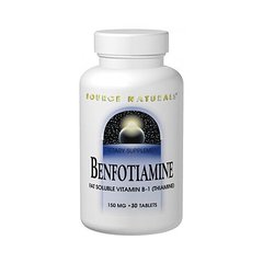 Бенфотиамин, Benfotiamine, Source Naturals, 150 мг, 30 таблеток купить в Киеве и Украине