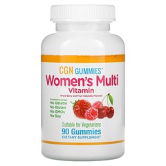 Мультивітаміни для жінок California Gold Nutrition (Women's Multi Vitamin Mixed Berry and Fruit Flavor) 90 жувальних таблеток