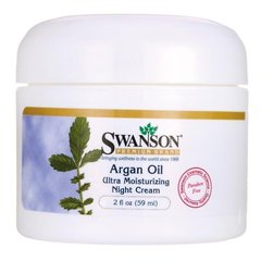 Зволожуючий нічний крем з аргановою олією, Argan Oil Ultra Moisturizing Night Cream, Swanson, 59 мл