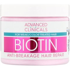 Біотин, відновлювальний, для волосся, Advanced Clinicals, 355 мл