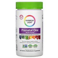 Пренатальные витамины, Prenatal One Multi-Vitamin, Rainbow Light, 150 таблеток купить в Киеве и Украине