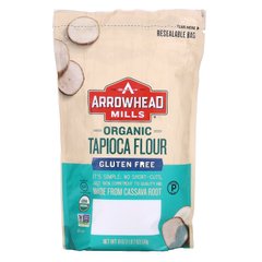 Органічне борошно з тапіоки, Organic Tapioca Flour, Arrowhead Mills, 510 г