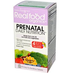 Органические мультивитамины для беременных, Prental Daily Nutrition, Country Life, 90 таблеток купить в Киеве и Украине