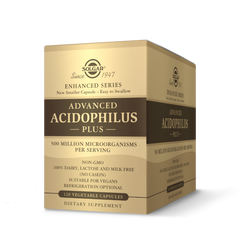 Пробиотики Solgar (Advanced Acidophilus Plus) 500 млн КОЕ 120 капсул купить в Киеве и Украине