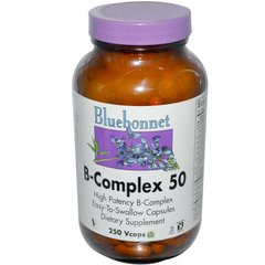 Коэнзим В-комплекса Bluebonnet Nutrition (Coenzyme B-Complex) 50 капсул купить в Киеве и Украине