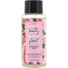 Шампунь для яскравості кольору волосся, «Масло мурумуру і троянда», Love Beauty and Planet, 400 мл
