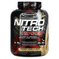 Сироватковий протеїн французька ваніль Muscletech (Nitro Tech Ripped) 1.81 кг