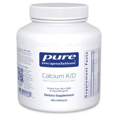 Кальцій Pure Encapsulations (Calcium K/D) 180 капсул