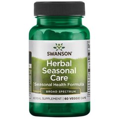 Травяной сезонный уход, Herbal Seasonal Care, Swanson, 330 мг 60 капсул купить в Киеве и Украине