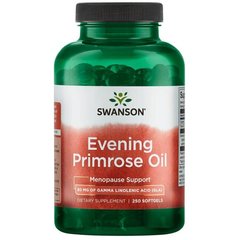 Олія примули вечірньої - 80 мг, Eveninг Primrose Oil - 80 мг GLA, Swanson, 500 мг, 250 капсул