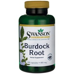 Корінь лопуха, Burdock Root, Swanson, 460 мг, 100 капсул