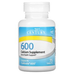 Кальций 21st Century (Calcium supplement) 600 мг 75 таблеток купить в Киеве и Украине