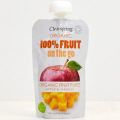 Пюре фруктовое яблоко-манго органическое Clearspring 120 г купить в Киеве и Украине