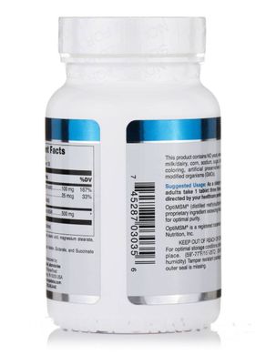 МСМ + вітамін С Douglas Laboratories (MSM + Vitamin C) 100 таблеток