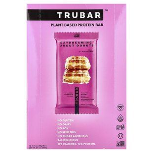 Trubar, Plant Based Protein Bar, Daydreaming About Donuts, 12 Bars, 1.76 oz (50 g) Each купить в Киеве и Украине
