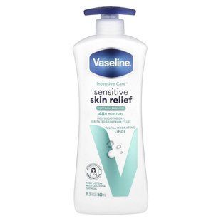 Vaseline, Intensive Care&trade;, Sensitive Skin Relief Body Lotion, Fragrance Free, 20.3 fl oz (600 ml) купить в Киеве и Украине