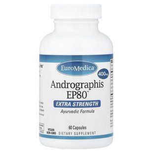 EuroMedica, Andrographis EP80&trade;, 400 мг, 60 капсул купить в Киеве и Украине