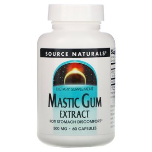 Экстракт мастиковой смолы, Mastic Gum Extract. Source Naturals, 60 капсул купить в Киеве и Украине