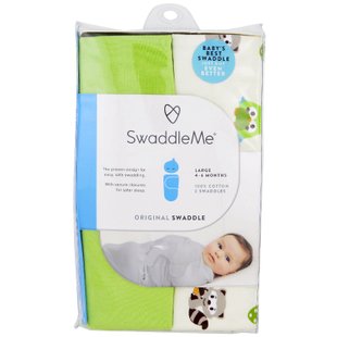 Пеленки для младенцев 4-6 месяцев Summer Infant (Swaddle Me Original) 2 пеленки купить в Киеве и Украине