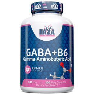 Haya Labs, Gaba + B6 500 мг - 100 веган капс купить в Киеве и Украине
