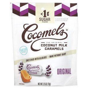 Cocomels, Карамель на кокосовом молоке, без сахара, оригинальный, 2,75 унции (78 г) купить в Киеве и Украине
