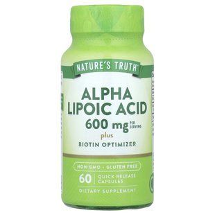 Nature's Truth, Alpha Lipoic Acid, 60 Quick Release Capsules купить в Киеве и Украине