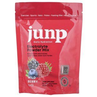JUNP Hydration, электролитная порошковая смесь, со вкусом лесных ягод, 20 пакетиков по 3,8 г (0,13 унции) купить в Киеве и Украине