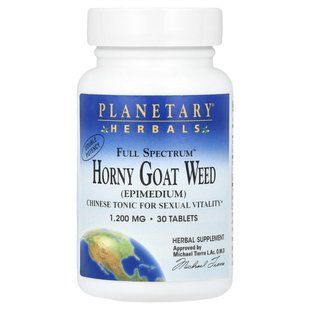 Planetary Herbals, Full Spectrum&trade; Horny Goat Weed, 1,200 mg, 30 Tablets