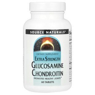 Source Naturals, Glucosamine Chondroitin, Extra Strength, 60 Tablets купить в Киеве и Украине