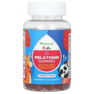 Phytoral, Kids, Melatonin Gummies, Strawberry , 60 Gummies купить в Киеве и Украине