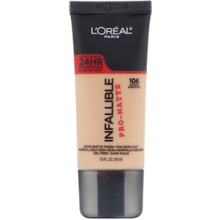 Тональная основа Infallible Pro-Matte, оттенок солнечный бежевый 106, L'Oreal, 30 мл купить в Киеве и Украине