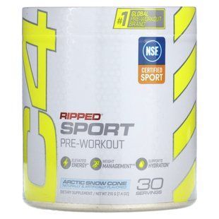 Cellucor, C4 Ripped Sport, перед тренировкой, Arctic Snow Cone, 8,7 унции (246 г) купить в Киеве и Украине