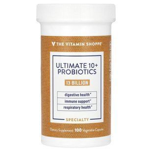 The Vitamin Shoppe, Ultimate 10+ Probiotics, 13 Billion CFU, 100 Vegetable Capsules купить в Киеве и Украине