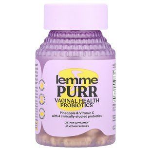 Lemme, Purr, Vaginal Health Probiotics, 60 Vegan Capsules