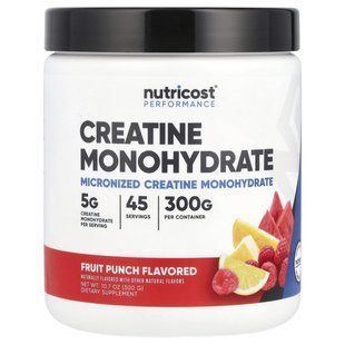 Nutricost, Performance, Creatine Monohydrate, Fruit Punch, 10.7 oz (300 g) купить в Киеве и Украине