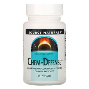 Защита от химикатов под язык Source Naturals (Chem Defense) 90 таблеток с апельсиновым вкусом купить в Киеве и Украине