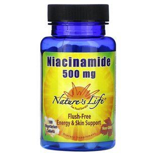 Nature's Life, Niacinamide, 500 mg, 100 Vegetarian Tablets купить в Киеве и Украине