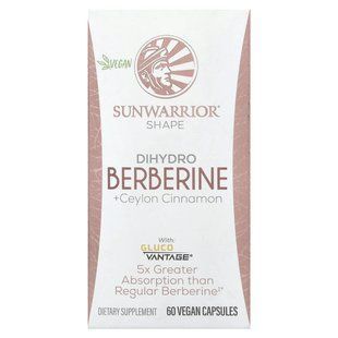 Sunwarrior, Shape, Dihydro Berberine + Ceylon Cinnamon, 60 Vegan Capsules купить в Киеве и Украине