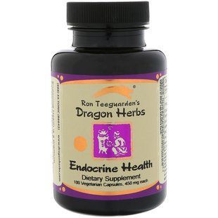 Ендокріновое здоров'я, Dragon Herbs, 450 мг, 100 вегетаріанських капсул