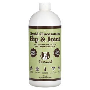 Natural Dog Company, Hip & Joint Liquid Glucosamine, For Dogs, All Ages, 32 fl oz (946 ml)