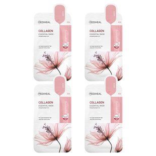 MEDIHEAL, Collagen Essential Beauty Mask, 4 Sheets, 0.81 fl oz (24 ml) купить в Киеве и Украине
