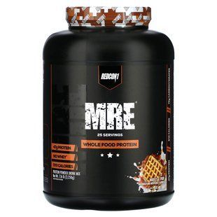 Redcon1, MRE, цільнохарчовий протеїн, вафлі та сироп, 3250 г (7,16 фунта)