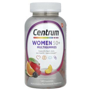 Centrum, Women 50+ Multigummies, Assorted Natural Fruit, 140 Gummies купить в Киеве и Украине