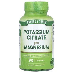 Nature's Truth, Potassium Citrate Plus Magnesium, 90 Capsules купить в Киеве и Украине