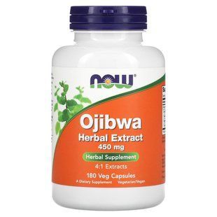 Травяной экстракт оджибве Now Foods (Ojibwe Herbal Extract) 450 мг 180 растительных капсул купить в Киеве и Украине